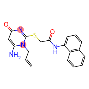 2-[(1-allyl-6-amino-4-oxo-1,4-dihydro-2-pyrimidinyl)sulfanyl]-N-(1-naphthyl)acetamide