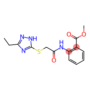 methyl 2-({[(5-ethyl-4H-1,2,4-triazol-3-yl)sulfanyl]acetyl}amino)benzoate