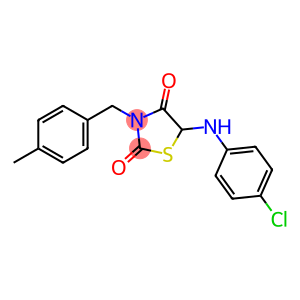 5-(4-chloroanilino)-3-(4-methylbenzyl)-1,3-thiazolidine-2,4-dione