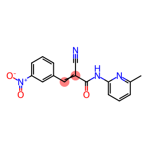 (E)-2-cyano-N-(6-methylpyridin-2-yl)-3-(3-nitrophenyl)acrylamide