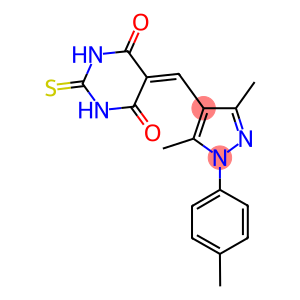 5-{[3,5-dimethyl-1-(4-methylphenyl)-1H-pyrazol-4-yl]methylene}-2-thioxodihydro-4,6(1H,5H)-pyrimidinedione