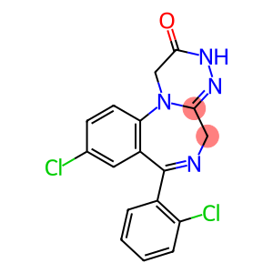 9-chloro-7-(2-chlorophenyl)-3,5-dihydro-(1,2,4)triazino(4,3-a)(1,4)benzodiazepin-2(1H)-one