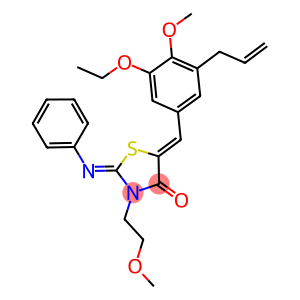 5-(3-allyl-5-ethoxy-4-methoxybenzylidene)-3-(2-methoxyethyl)-2-(phenylimino)-1,3-thiazolidin-4-one