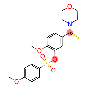 2-methoxy-5-(4-morpholinylcarbothioyl)phenyl 4-methoxybenzenesulfonate