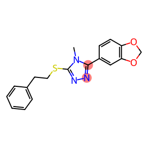 3-(benzo[d][1,3]dioxol-5-yl)-4-methyl-5-(phenethylthio)-4H-1,2,4-triazole