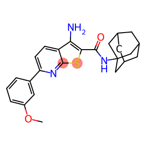 N-(1-adamantyl)-3-amino-6-(3-methoxyphenyl)thieno[2,3-b]pyridine-2-carboxamide