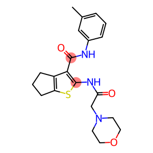 N-(3-methylphenyl)-2-[(4-morpholinylacetyl)amino]-5,6-dihydro-4H-cyclopenta[b]thiophene-3-carboxamide