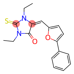 1,3-diethyl-5-[(5-phenyl-2-furyl)methylene]-2-thioxo-4-imidazolidinone