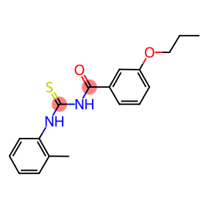 N-(2-methylphenyl)-N'-(3-propoxybenzoyl)thiourea