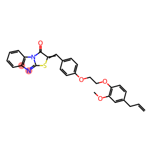 2-{4-[2-(4-allyl-2-methoxyphenoxy)ethoxy]benzylidene}[1,3]thiazolo[3,2-a]benzimidazol-3(2H)-one