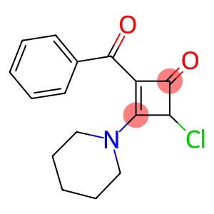 2-benzoyl-4-chloro-3-(1-piperidinyl)-2-cyclobuten-1-one