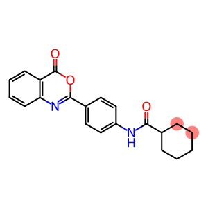 N-[4-(4-oxo-4H-3,1-benzoxazin-2-yl)phenyl]cyclohexanecarboxamide