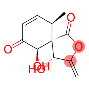 2-Oxaspiro[4.5]dec-8-ene-1,7-dione, 4,6-dihydroxy-10-methyl-3-methylene-, (4R,5R,6R,10R)-rel-(-)- (9CI)