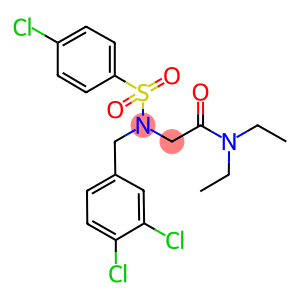 2-[[(4-chlorophenyl)sulfonyl](3,4-dichlorobenzyl)amino]-N,N-diethylacetamide