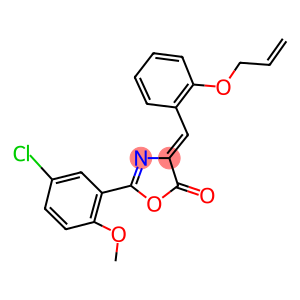 4-[2-(allyloxy)benzylidene]-2-(5-chloro-2-methoxyphenyl)-1,3-oxazol-5(4H)-one