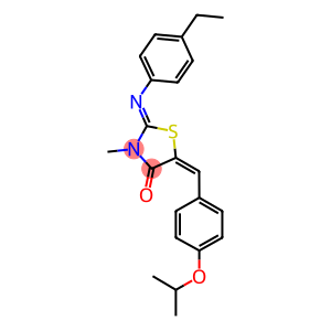 2-[(4-ethylphenyl)imino]-5-(4-isopropoxybenzylidene)-3-methyl-1,3-thiazolidin-4-one