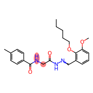 N-(2-{2-[3-methoxy-2-(pentyloxy)benzylidene]hydrazino}-2-oxoethyl)-4-methylbenzamide