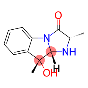 3H-Imidazo[1,2-a]indol-3-one, 1,2,9,9a-tetrahydro-9-hydroxy-2,9-dimethyl-, (2S,9R,9aS)- (9CI)