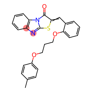 2-{2-[3-(4-methylphenoxy)propoxy]benzylidene}[1,3]thiazolo[3,2-a]benzimidazol-3(2H)-one