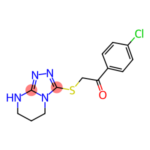 1-(4-chlorophenyl)-2-(5,6,7,8-tetrahydro[1,2,4]triazolo[4,3-a]pyrimidin-3-ylsulfanyl)ethanone