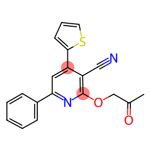 2-(2-oxopropoxy)-6-phenyl-4-(2-thienyl)nicotinonitrile