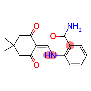 2-(((4,4-DIMETHYL-2,6-DIOXOCYCLOHEXYLIDENE)METHYL)AMINO)BENZAMIDE