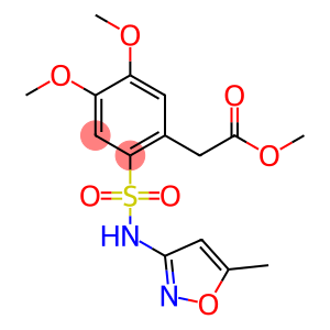 methyl 2-{4,5-dimethoxy-2-[(5-methyl-1,2-oxazol-3-yl)sulfamoyl]phenyl}acetate