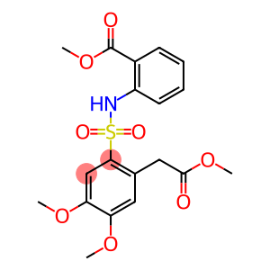 METHYL 2-(4,5-DIMETHOXY-2-(((2-(METHOXYCARBONYL)PHENYL)AMINO)SULFONYL)PHENYL)ACETATE