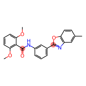 2,6-dimethoxy-N-[3-(5-methyl-1,3-benzoxazol-2-yl)phenyl]benzamide