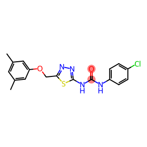 1-(4-chlorophenyl)-3-{5-[(3,5-dimethylphenoxy)methyl]-1,3,4-thiadiazol-2-yl}urea
