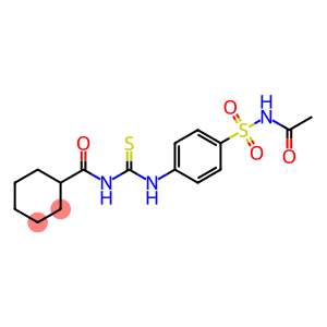 N-[({4-[(acetylamino)sulfonyl]phenyl}amino)carbonothioyl]cyclohexanecarboxamide