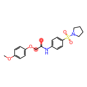 2-(4-methoxyphenoxy)-N-[4-(1-pyrrolidinylsulfonyl)phenyl]acetamide