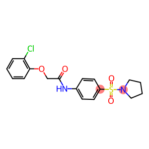 2-(2-chlorophenoxy)-N-[4-(1-pyrrolidinylsulfonyl)phenyl]acetamide