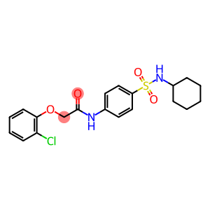 2-(2-chlorophenoxy)-N-{4-[(cyclohexylamino)sulfonyl]phenyl}acetamide