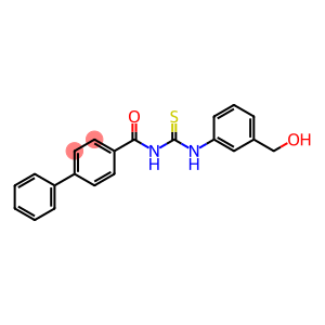 N-({[3-(hydroxymethyl)phenyl]amino}carbonothioyl)-4-biphenylcarboxamide
