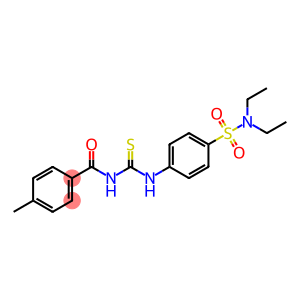 Benzamide, N-[[[4-[(diethylamino)sulfonyl]phenyl]amino]thioxomethyl]-4-methyl-