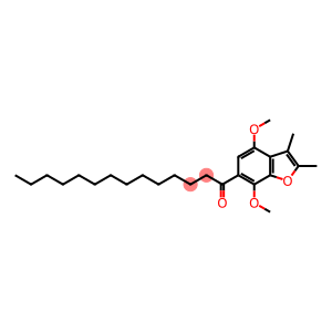 4,7-Dimethoxy-2,3-dimethyl-6-tetradecanoylbenzofuran