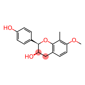 2H-1-Benzopyran-3-ol, 3,4-dihydro-2-(4-hydroxyphenyl)-7-methoxy-8-methyl-, (2R,3R)-