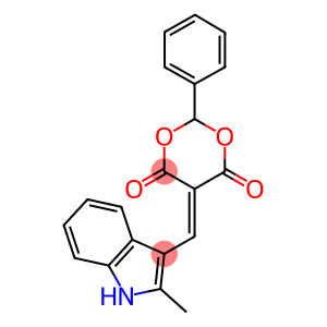 5-[(2-methyl-1H-indol-3-yl)methylidene]-2-phenyl-1,3-dioxane-4,6-dione