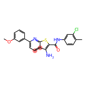 Thieno[2,3-b]pyridine-2-carboxamide, 3-amino-N-(3-chloro-4-methylphenyl)-6-(3-methoxyphenyl)-