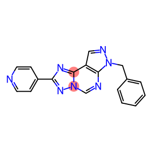 7H-Pyrazolo[4,3-e][1,2,4]triazolo[1,5-c]pyrimidine, 7-(phenylmethyl)-2-(4-pyridinyl)-