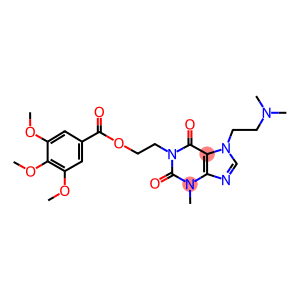 2-{7-[2-(dimethylamino)ethyl]-3-methyl-2,6-dioxo-2,3,6,7-tetrahydro-1H-purin-1-yl}ethyl 3,4,5-trimethoxybenzoate