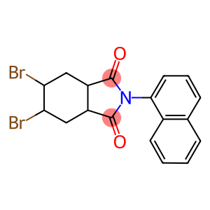 5,6-dibromo-2-(1-naphthyl)hexahydro-1H-isoindole-1,3(2H)-dione