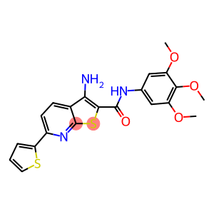 3-amino-6-thien-2-yl-N-(3,4,5-trimethoxyphenyl)thieno[2,3-b]pyridine-2-carboxamide