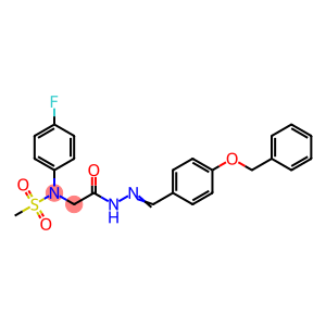 N-(2-{2-[4-(benzyloxy)benzylidene]hydrazino}-2-oxoethyl)-N-(4-fluorophenyl)methanesulfonamide