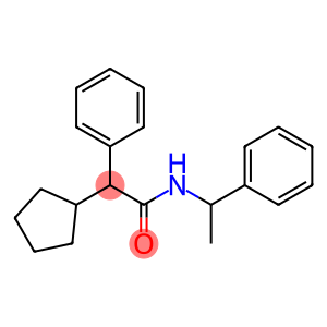 2-cyclopentyl-2-phenyl-N-(1-phenylethyl)acetamide