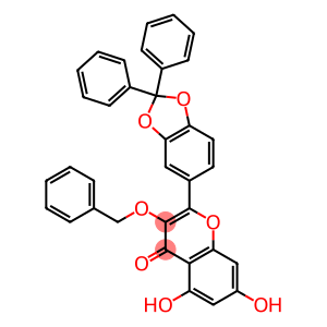 2-(2,2-Diphenyl-1,3-benzodioxol-5-yl)-5,7-dihydroxy-3-(phenylmethoxy)-4H-1-benzopyran-4-one