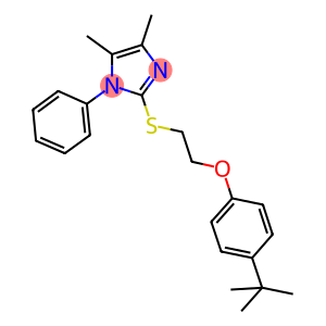 4-tert-butylphenyl 2-[(4,5-dimethyl-1-phenyl-1H-imidazol-2-yl)sulfanyl]ethyl ether