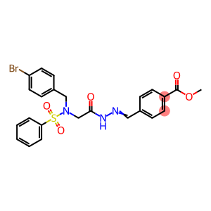 methyl 4-(2-{[(4-bromobenzyl)(phenylsulfonyl)amino]acetyl}carbohydrazonoyl)benzoate