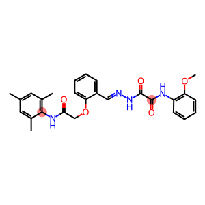 2-(2-{2-[2-(mesitylamino)-2-oxoethoxy]benzylidene}hydrazino)-N-(2-methoxyphenyl)-2-oxoacetamide